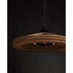 Currey And Company 9000-0921 Natural,Satin Black Maldives Chandelier Image 2