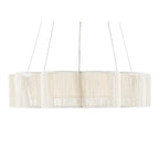 Currey And Company 9000-0923 White,Contemporary Silver Leaf Ancroft Chandelier Image 3