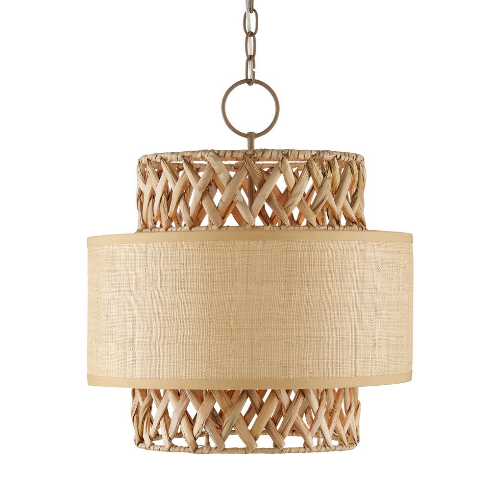 Currey And Company 9000-0926 Khaki,Natural Isola Pendant Image 1