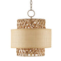 Currey And Company 9000-0926 Khaki,Natural Isola Pendant Image 1