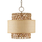Currey And Company 9000-0926 Khaki,Natural Isola Pendant Image 1