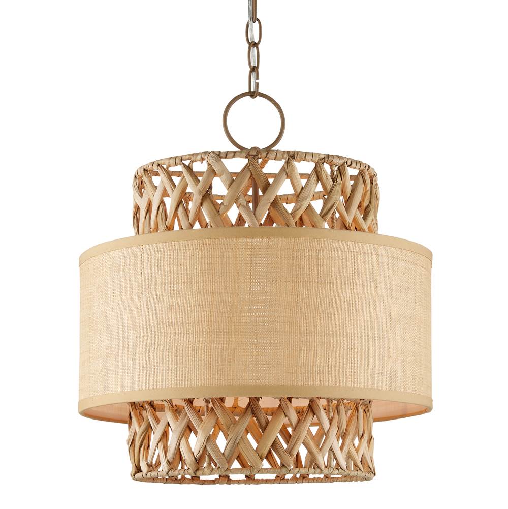 Currey And Company 9000-0926 Khaki,Natural Isola Pendant Image 4