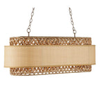 Currey And Company 9000-0927 Khaki,Natural Isola Chandelier Image 1