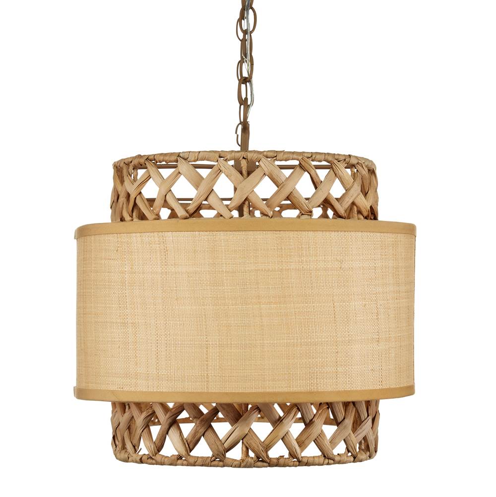 Currey And Company 9000-0927 Khaki,Natural Isola Chandelier Image 4