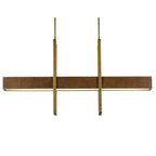 Currey And Company 9000-0929 Chestnut,Brass Tonbridge Linear Chandelier Image 3