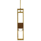 Currey And Company 9000-0929 Chestnut,Brass Tonbridge Linear Chandelier Image 2