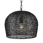 Currey And Company 9000-0960 Satin Black Piero Black Small Pendant Image 6