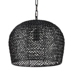 Currey And Company 9000-0960 Satin Black Piero Black Small Pendant Image 5