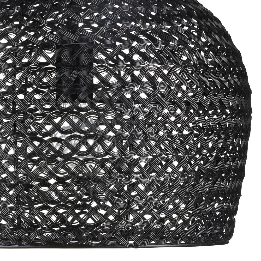 Currey And Company 9000-0960 Satin Black Piero Black Small Pendant Image 4