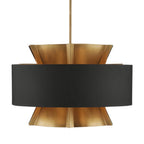 Currey And Company 9000-0970 Brass,Black Oxenwood Chandelier Image 1