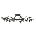 Currey And Company 9000-0981 Rustic Bronze Rainforest Bronze Semi-flush Image 1