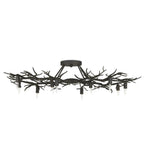 Currey And Company  Rainforest Bronze Semi-flush