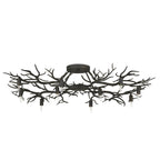 Currey And Company 9000-0981 Rustic Bronze Rainforest Bronze Semi-flush Image 7