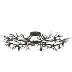 Currey And Company 9000-0981 Rustic Bronze Rainforest Bronze Semi-flush Image 6