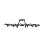 Currey And Company 9000-0981 Rustic Bronze Rainforest Bronze Semi-flush Image 4