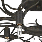 Currey And Company 9000-0981 Rustic Bronze Rainforest Bronze Semi-flush Image 3