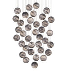 Currey And Company 9000-1011 Blue Marbeled,Silver Palatino 36-light Multi-drop Pendant Image 1