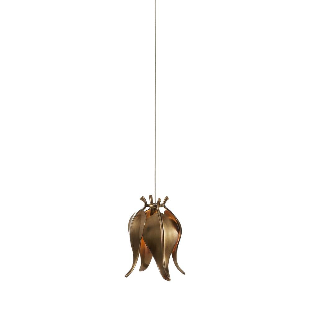 Currey And Company 9000-1019 Antique Brass,Silver Iota 1-light Multi-drop Pendant Image 1