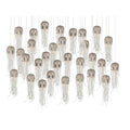 Currey And Company 9000-1031 Nickel,Silver Medusa 30-light Multi-drop Pendant Image 1