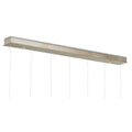 Currey And Company  Crystal Bud Rectangular 7-light Multi-drop Pendant