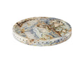 Currey And Company 1200-1037  Freya Floral Jade Marble Tray Image 1