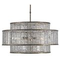Currey And Company 9454 Pyrite Bronze,Raj Mirror Fantine Large Chandelier Image 1