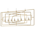 Currey And Company  Metro Gold Rectangular Chandelier