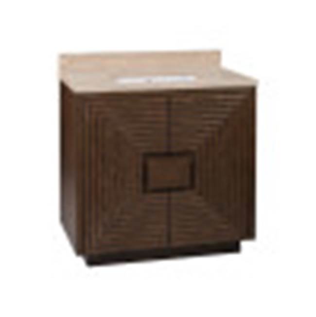 Currey And Company 3800-0011 Cocoa,Natural,White Morombe 36'' Cocoa Vanity With Rectangular Undermount Sink Image 7