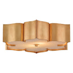 Currey And Company 9999-0010 Antique Gold Leaf Grand Lotus Gold Flush Mount Image 9