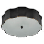 Currey And Company  Wexford Bronze Flush Mount