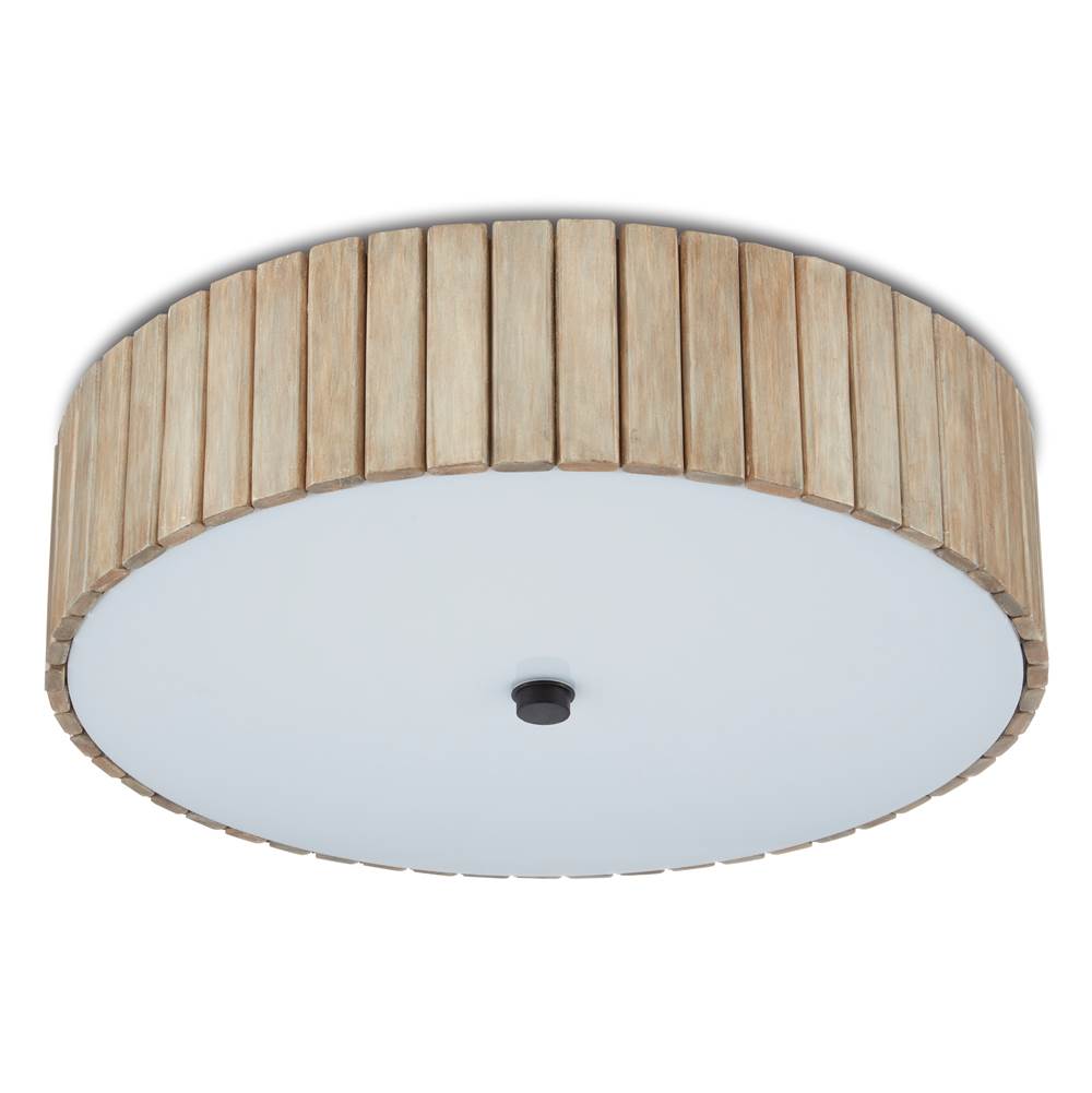 Currey And Company 9999-0058 Natural,Black Tetterby Semi-flush Image 2