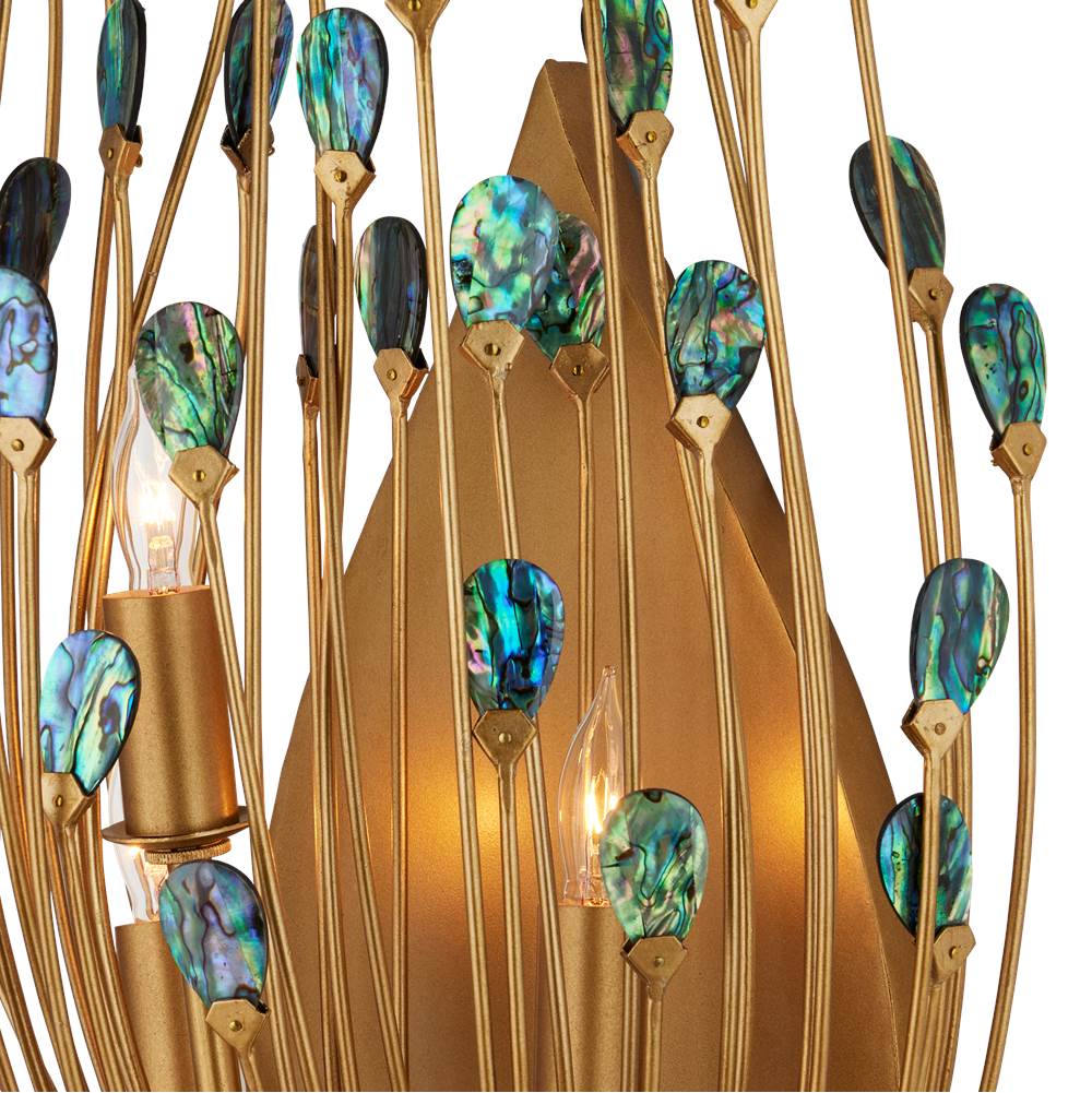 Currey And Company 5000-0247 Contemporary Gold,Natural Delphos Wall Sconce Image 3