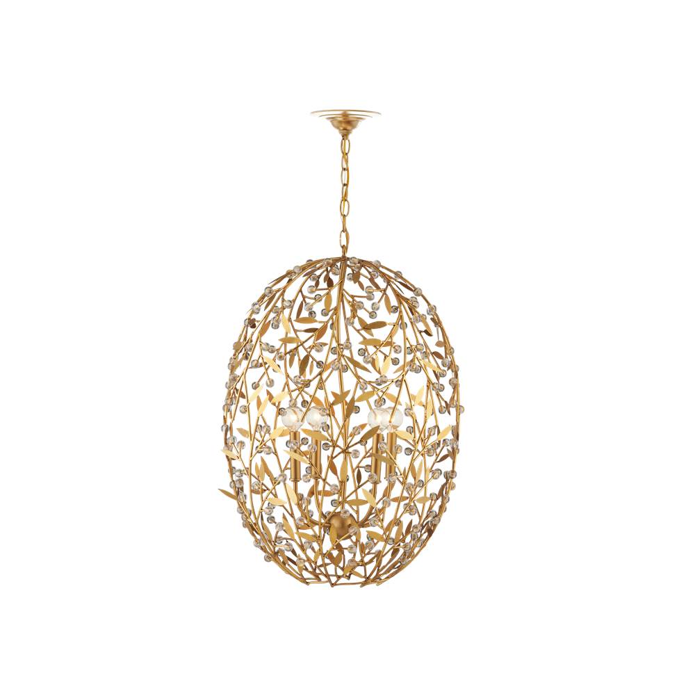 Currey And Company 9000-1290 Gold Secret Garden Gold Chandelier Image 5