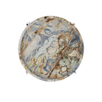 Currey And Company 4000-0242  Freya Floral Jade Marble Accent Table Image 3