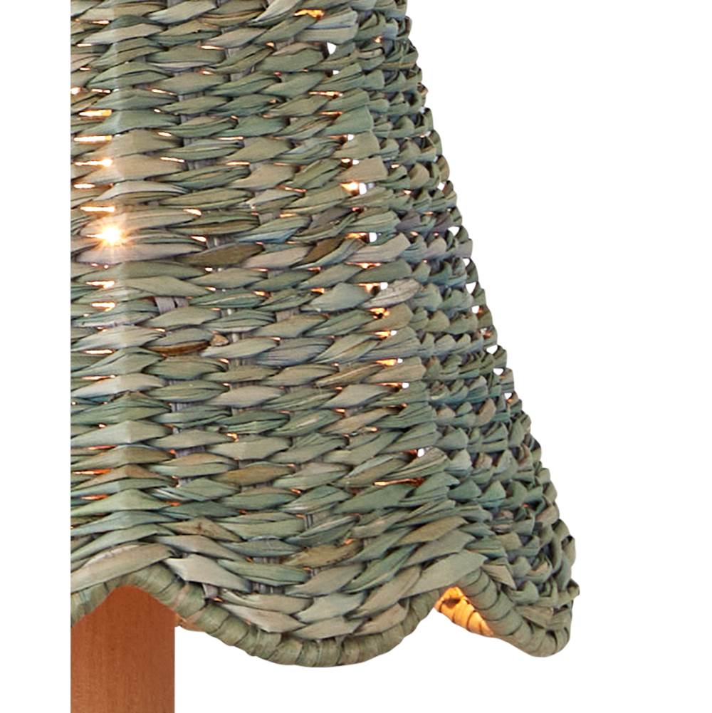 Currey And Company  Annabelle Light Teal Tapered Chandelier Shade