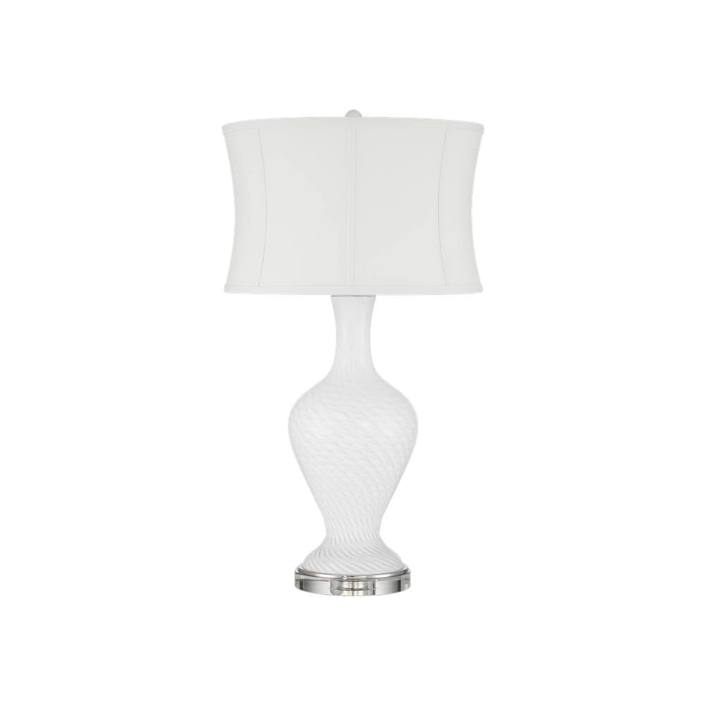 Currey And Company 6000-1009 White Zeta White Table Lamp Image 3