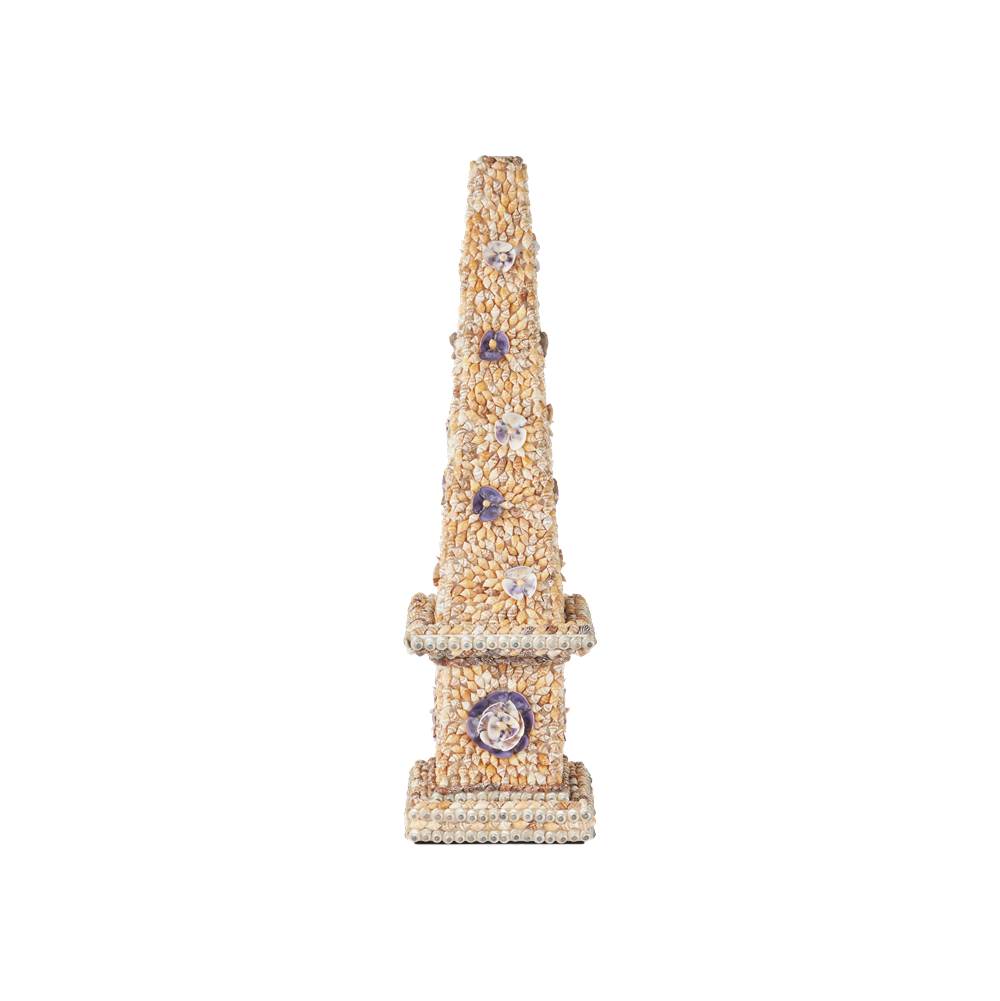 Currey And Company 1200-1042  Coquillage Short Obelisk Image 5