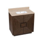 Currey And Company 3800-0011 Cocoa,Natural,White Morombe 36'' Cocoa Vanity With Rectangular Undermount Sink Image 2