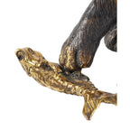 Currey And Company 1200-0958 Dark Brown,Polished Gold Gatto Bronze Image 4