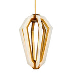Currey And Company 9000-1156 Natural,Contemporary Gold Leaf Riviere Pendant Image 1