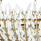 Currey And Company 9000-1099 Brass,White Magnum Opus Large Chandelier Image 3