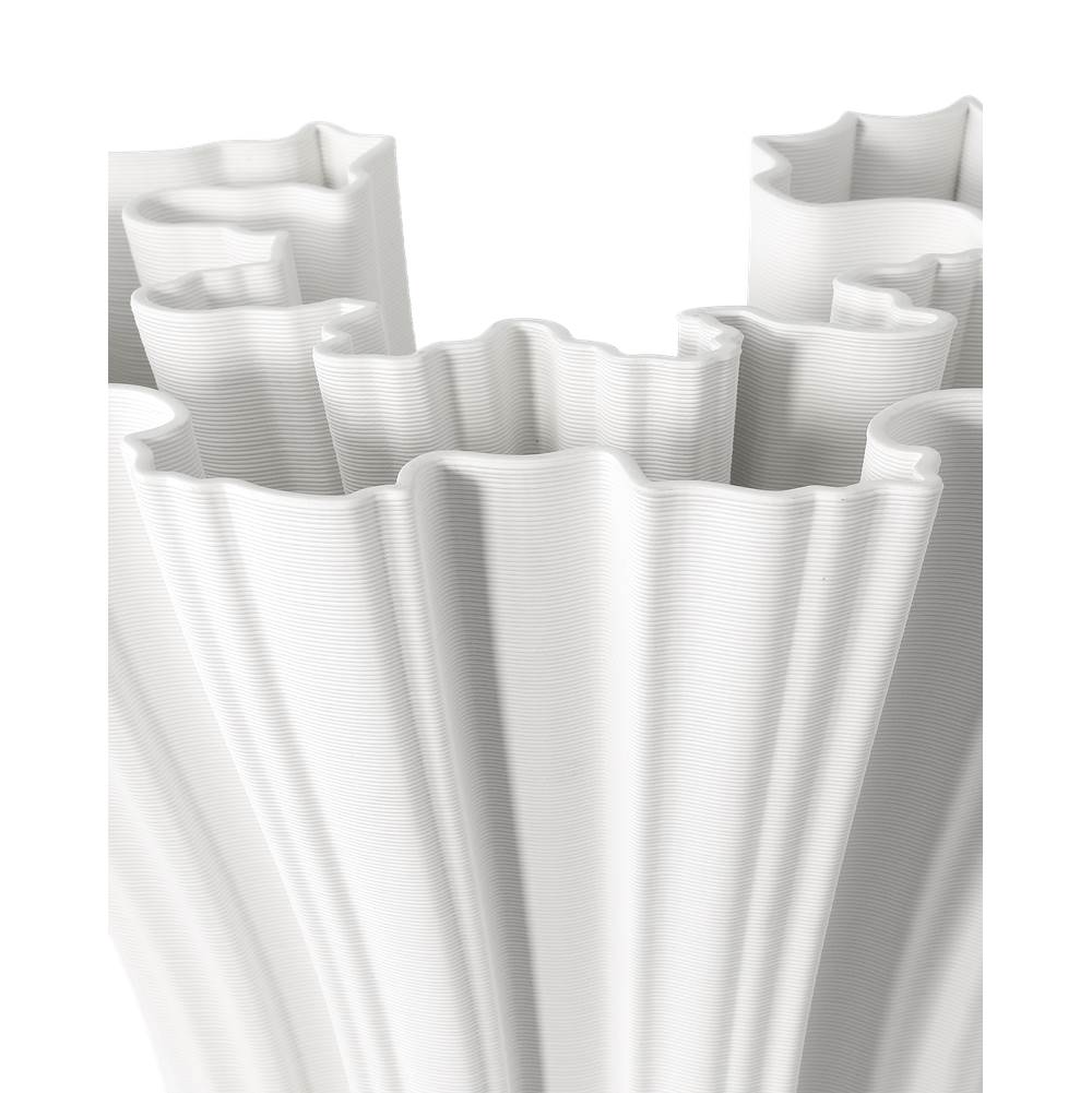 Currey And Company  Godet White Vase