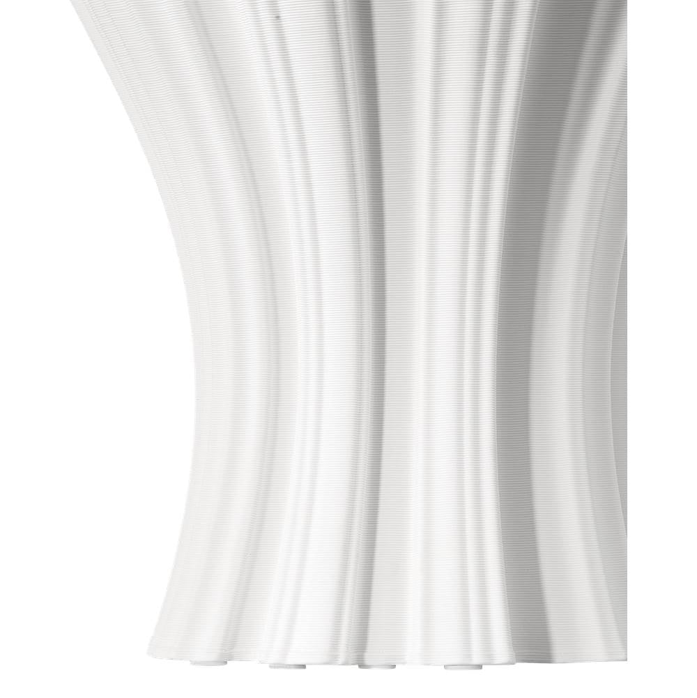 Currey And Company 1200-0934 White Godet White Vase Image 4