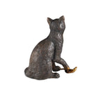 Currey And Company 1200-0958 Dark Brown,Polished Gold Gatto Bronze Image 3