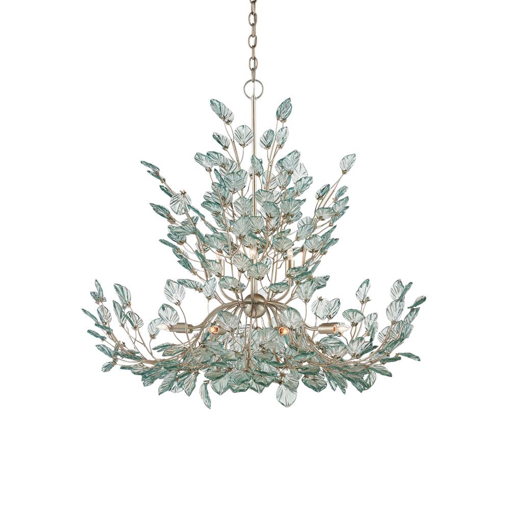 Currey And Company 9000-1294 Silver Baobab Large Silver Chandelier Image 1