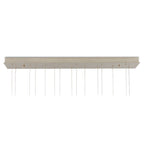 Currey And Company 9000-1181 Natural,Silver Virtu 15-light Rectangular Multi-drop Pendant Image 2