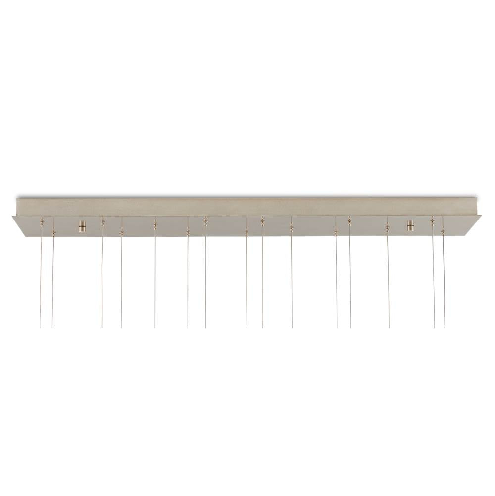 Currey And Company 9000-1181 Natural,Silver Virtu 15-light Rectangular Multi-drop Pendant Image 2