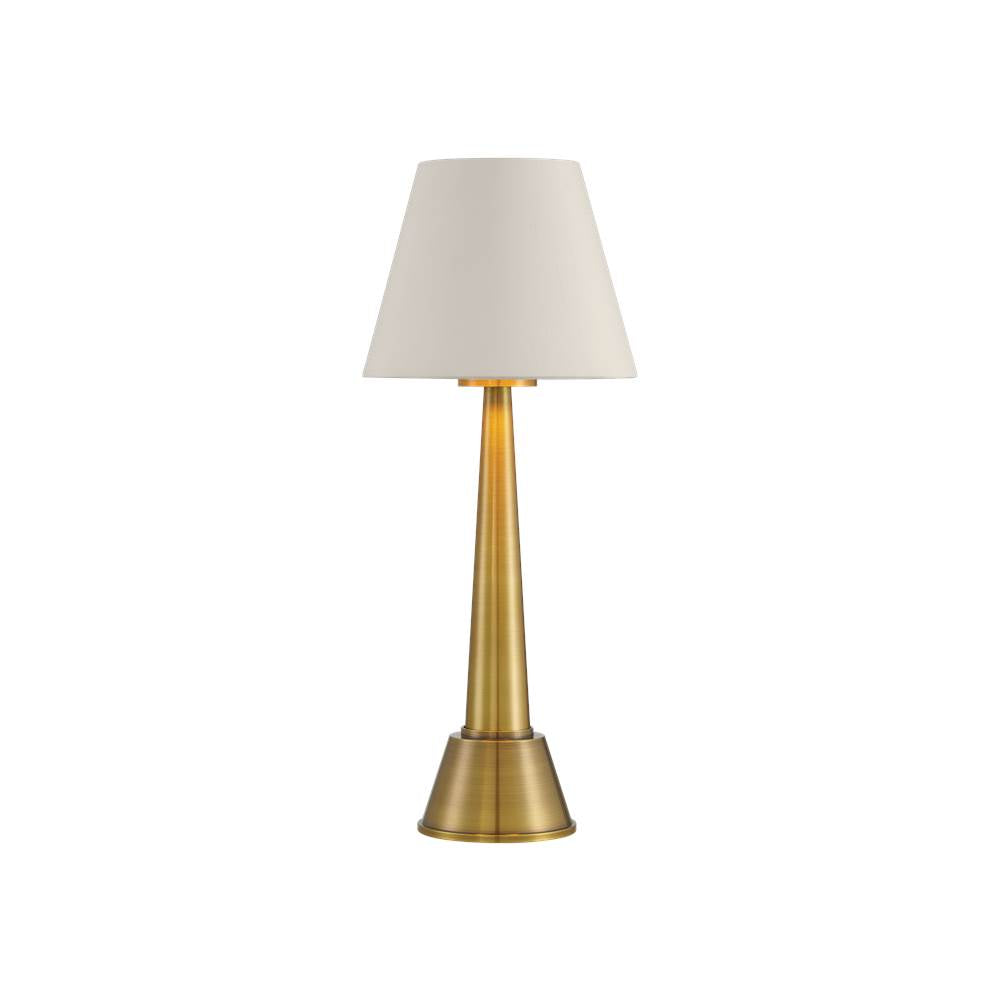 Currey And Company 6700-0003 Brass Saunter Brass Cordless Table Lamp Image 1