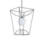 Currey And Company 9500-0013 Black,White Rochefort Large Lantern Image 3