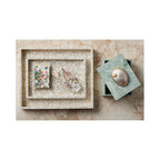 Currey And Company 1200-1020  Gerri Dot Mother Of Pearl Tray Set Of 2 Image 2